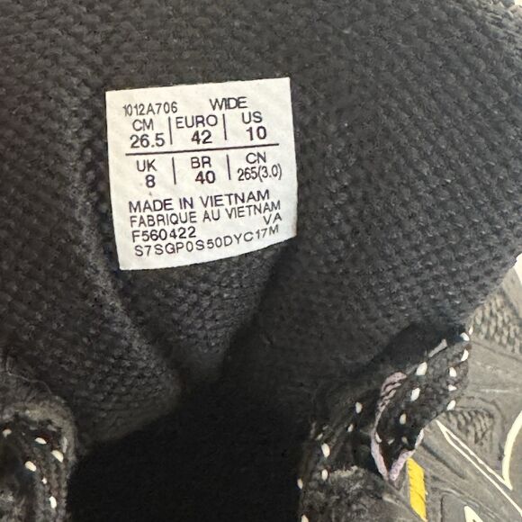 Women’s Size 10 WIDE Asics Gel Venture 8 Trail Running Shoes Black Grey Purple - Picture 7 of 7